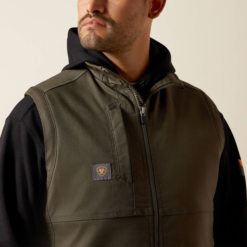 Ariat Men's Rebar DuraCanvas Vest - Earth