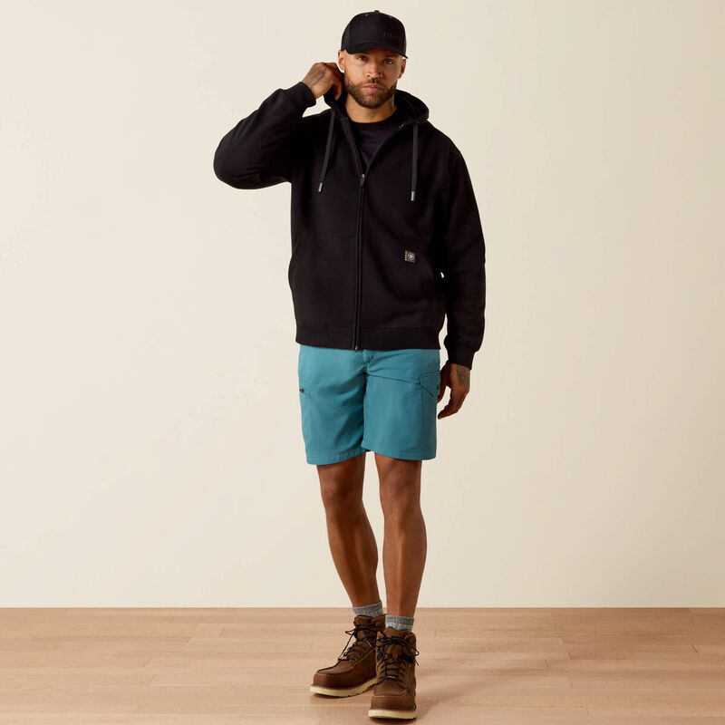 Ariat Men's Rebar Lightweight Label Full Zip Hoodie