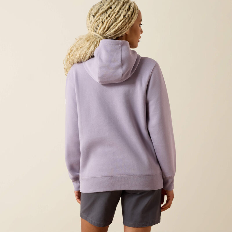 Ariat Ladies Lightweight Logo 1/2 Zip Hoodie