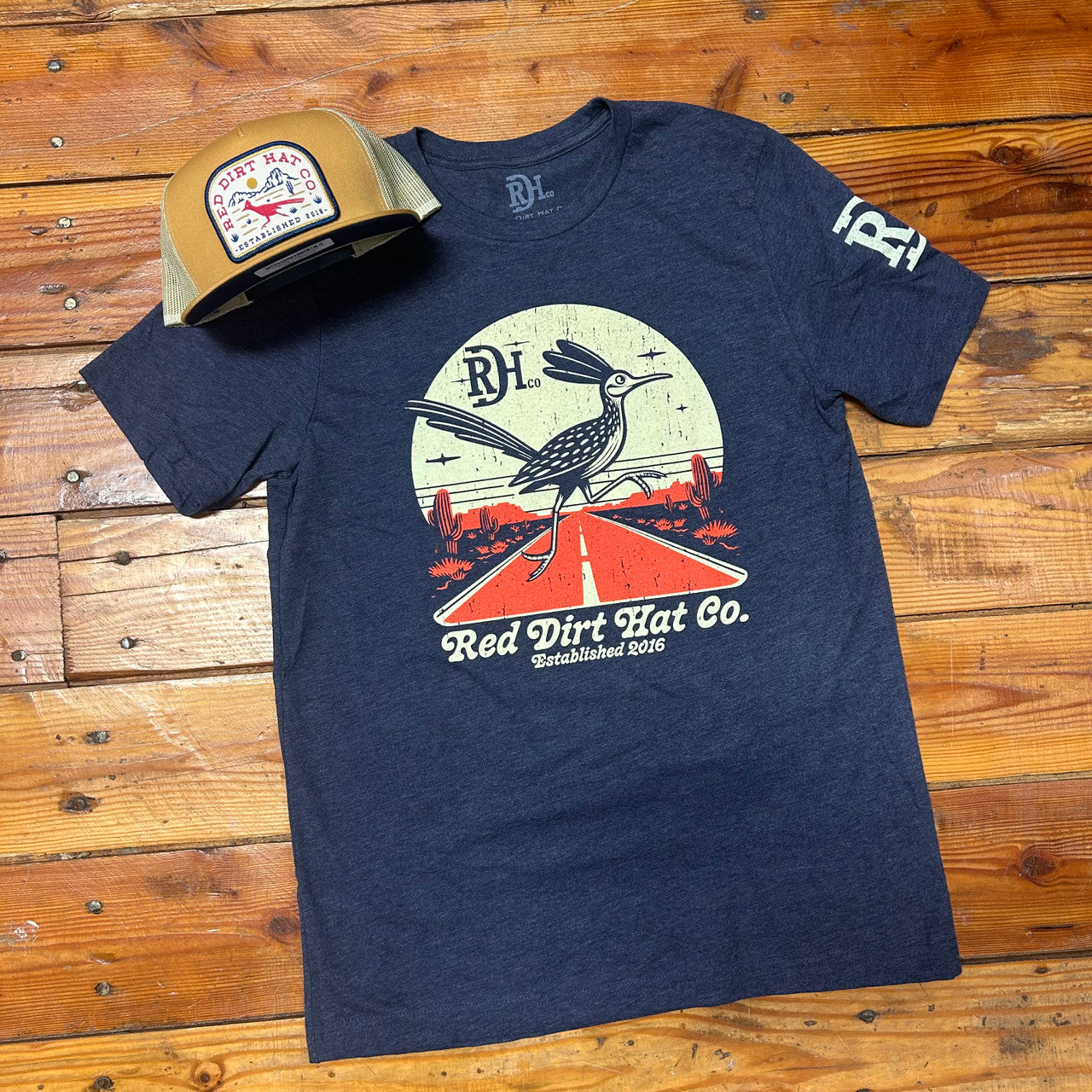 Red Dirt Hat Co. Cuckoo Heather Tee - Navy