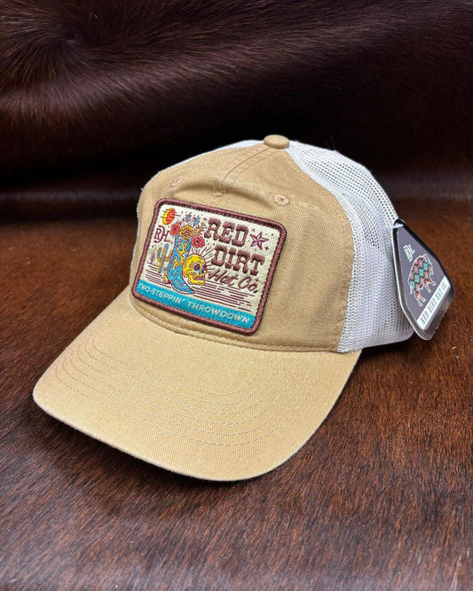 Red Dirt Hat Dosey Doe- Khaki/ White Unstructured