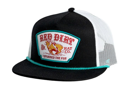 Red Dirt Hat Youth Mutton Bustin Black and White Hat RDHCY-61