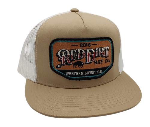 Red Dirt Hat Co Cap - The Lifestyle - Khaki/White