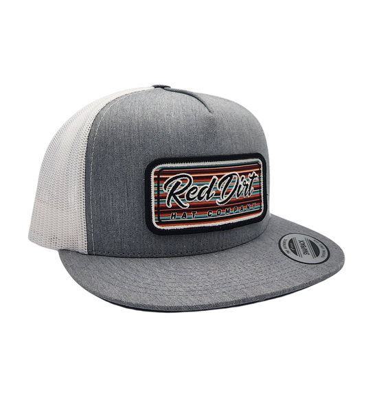Red Dirt Hat Serape 2023 Heather Grey/White 5 Panel