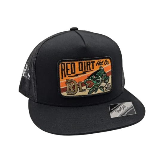 Red Dirt Hat Wallhanger- Black/ Black