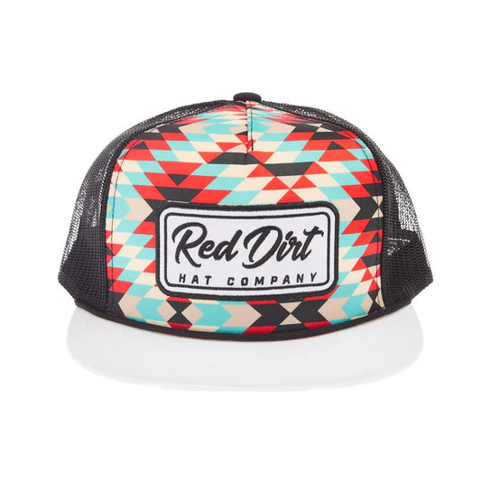 Red Dirt Hat Company Fandango WhiteGeoBlack Cap