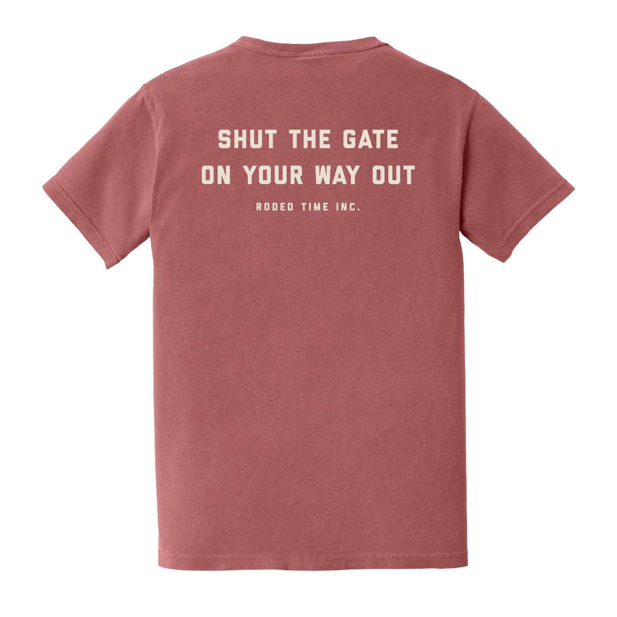 Dale Brisby's Rodeo Time Red Leaner Pocket T