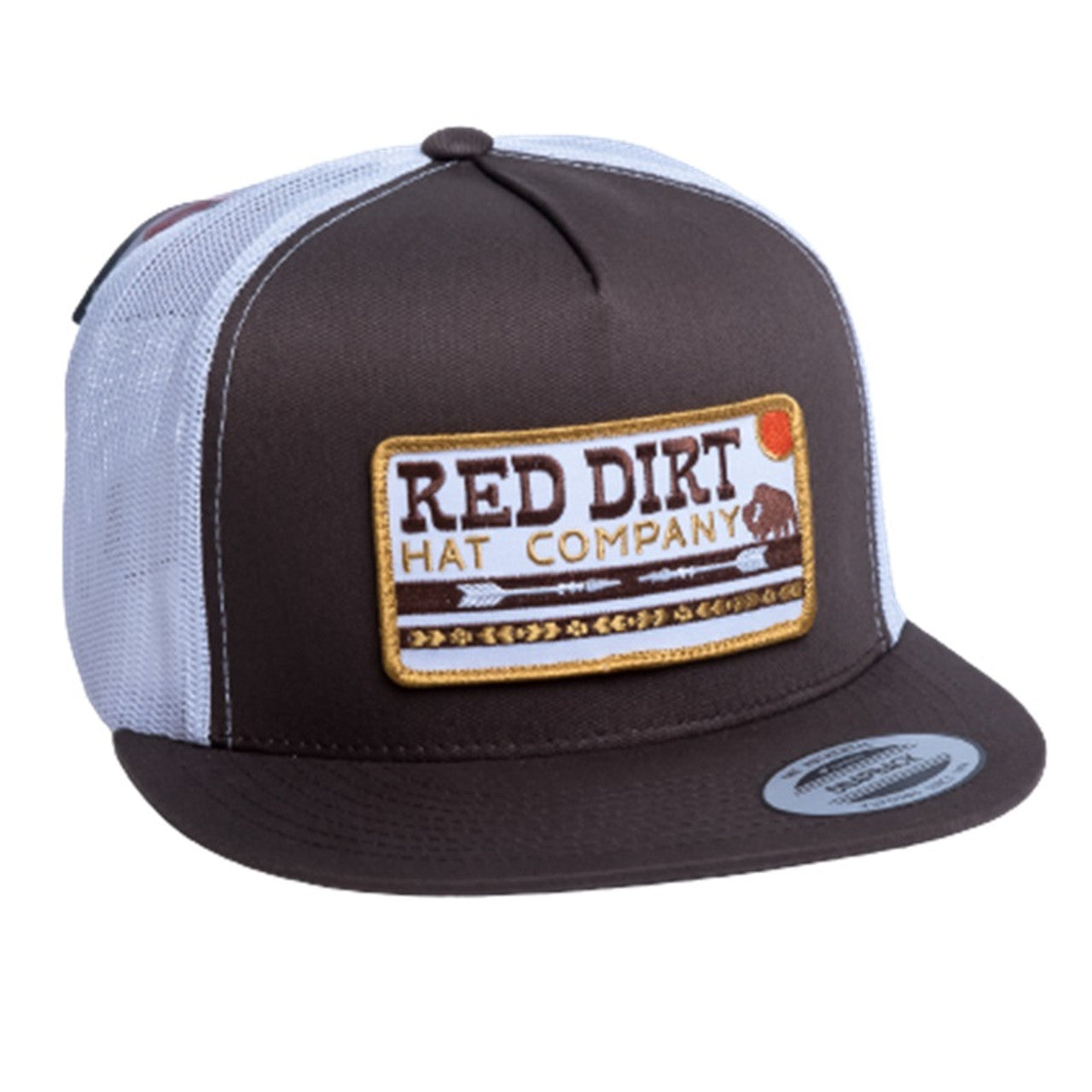 Red Dirt Arrows Unisex Brown And White Snapback Patch Cap
