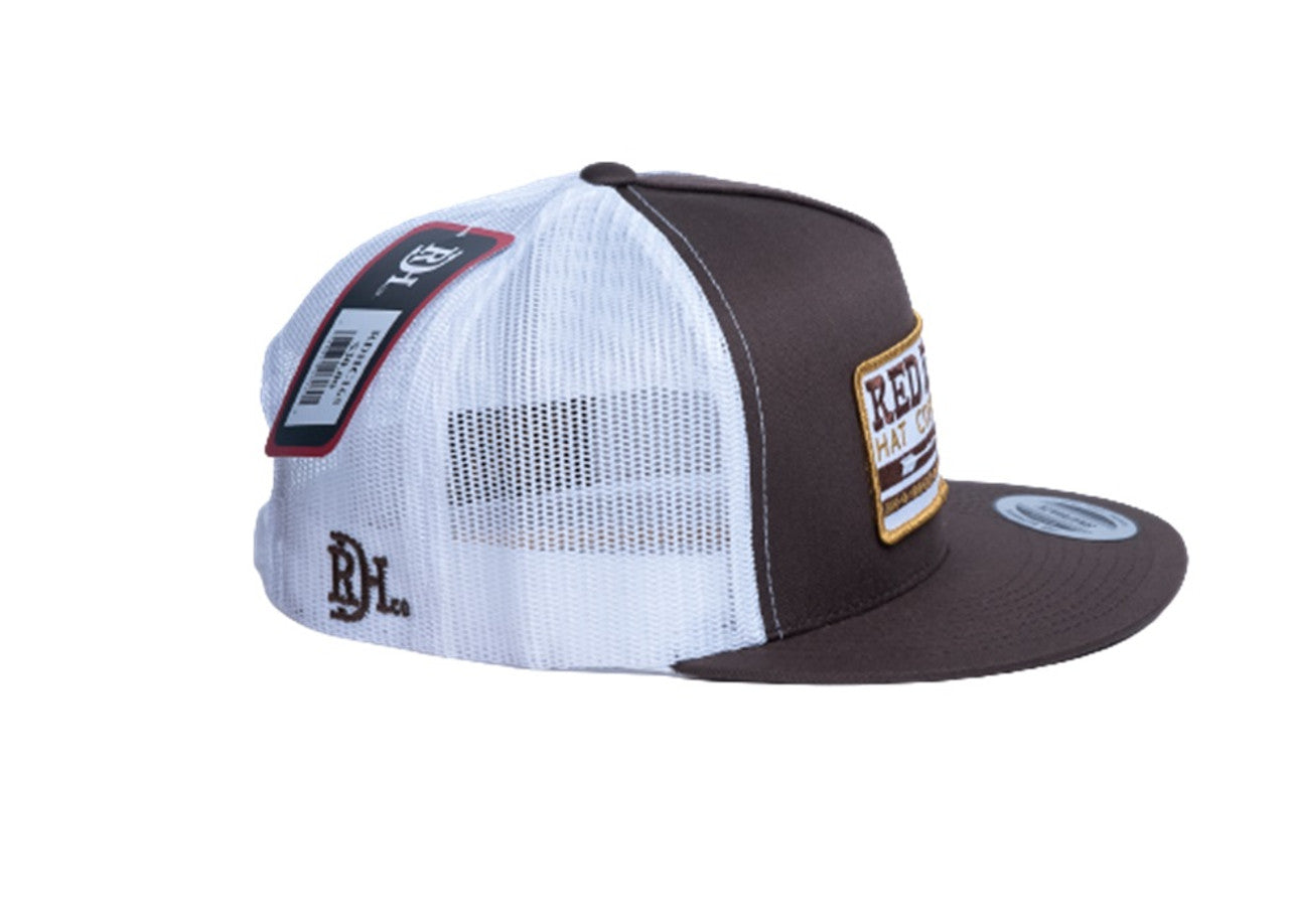 Red Dirt Arrows Unisex Brown And White Snapback Patch Cap