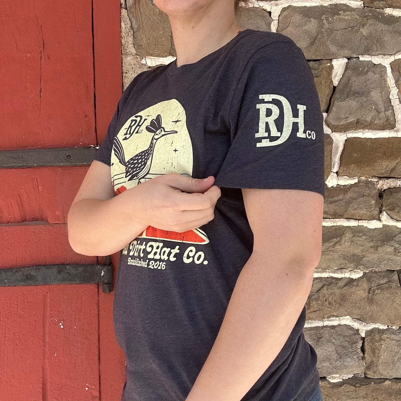Red Dirt Hat Co. Cuckoo Heather Tee - Navy