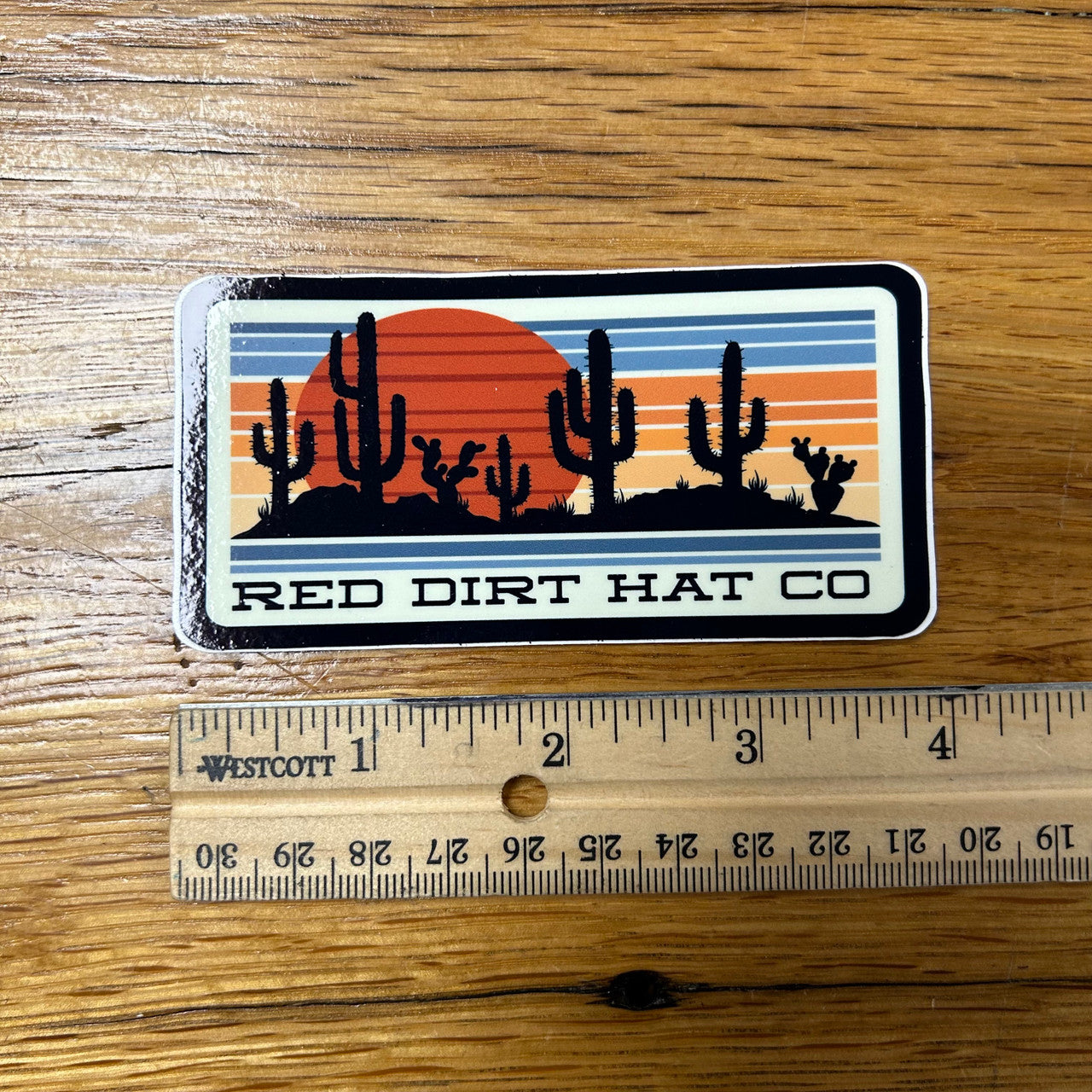 Red Dirt Hat Co. Striped Sunset Sticker