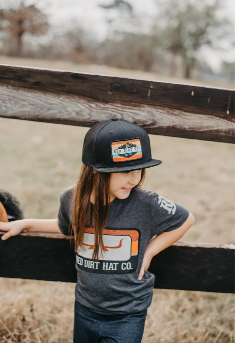 Red Dirt Hat Co Youth Runaway Graphic T-Shirt - Heather Grey