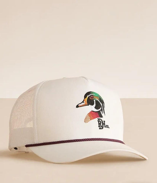 Red Dirt Unisex White With Maroon Rope Snapback Cap