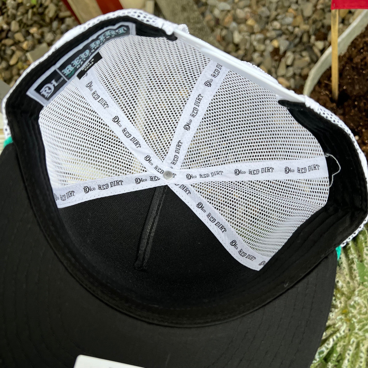 Red Dirt Hat Youth Mutton Bustin Black and White Hat RDHCY-61