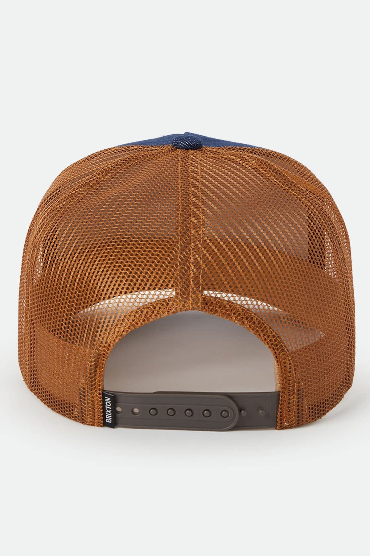 Brixton Unisex Reeves Trucker Hat - Washed Denim/Caramel