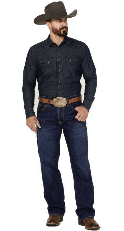Justin Men's 1879 Relaxed Fit Low Rise Bootcut Jeans