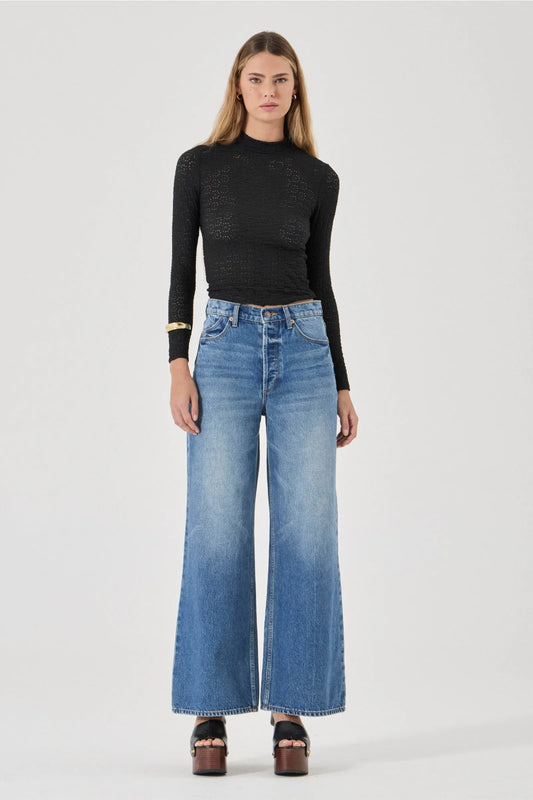 Rolla's Women's Relaxed Sailor Jean Long - Silverlake
