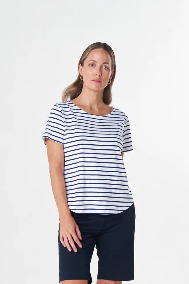 Goondiwindi Cotton Relaxed Button Detail Tee
