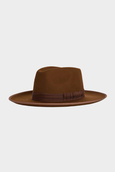 Brixton Reno Fedora - Coffee