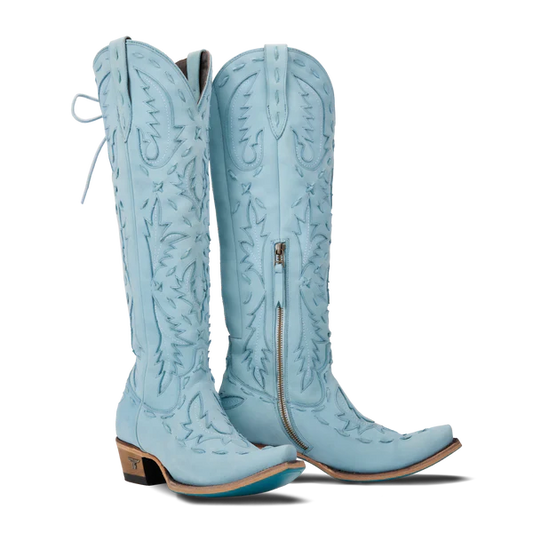 Lane Boots Reverie Knee High Corset - Powder Blue