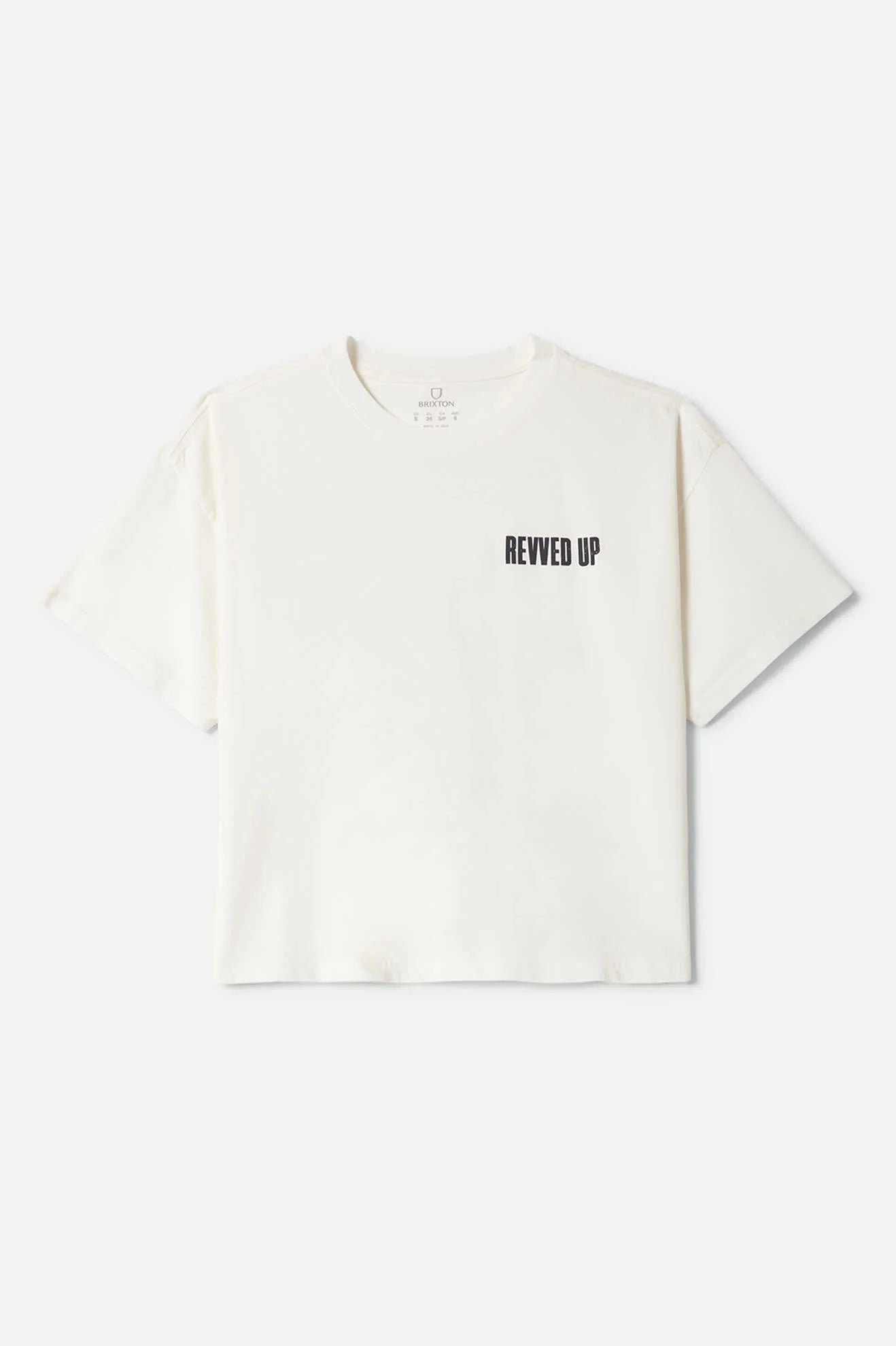 Brixton Women's Revved Up Boxy Crew Tee - Off White