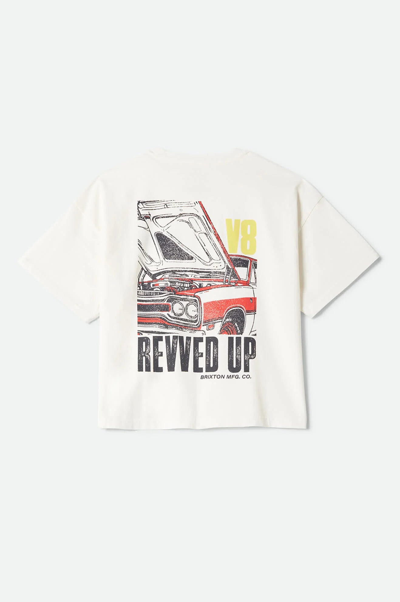Brixton Women's Revved Up Boxy Crew Tee - Off White