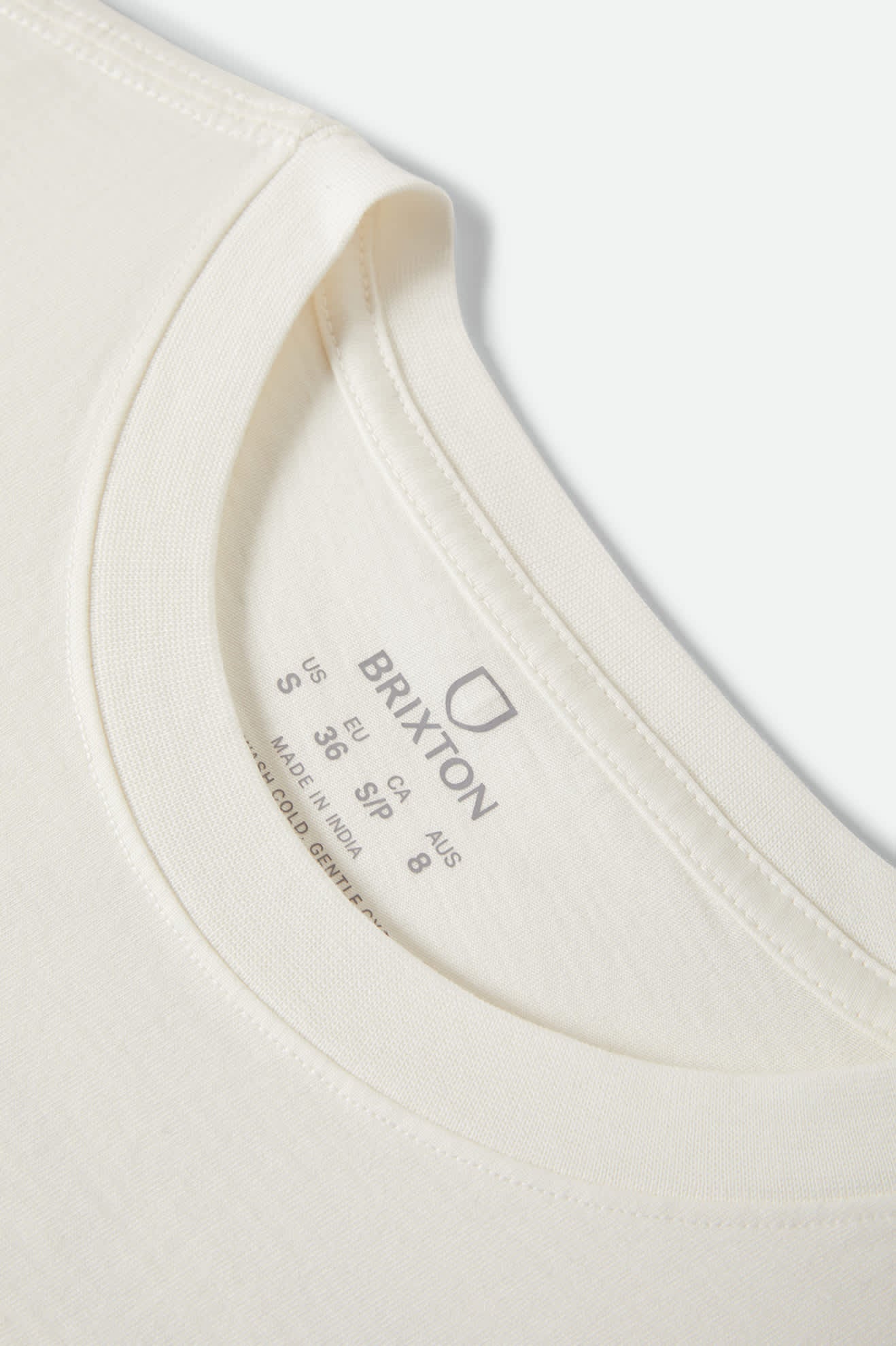 Brixton Women's Revved Up Boxy Crew Tee - Off White