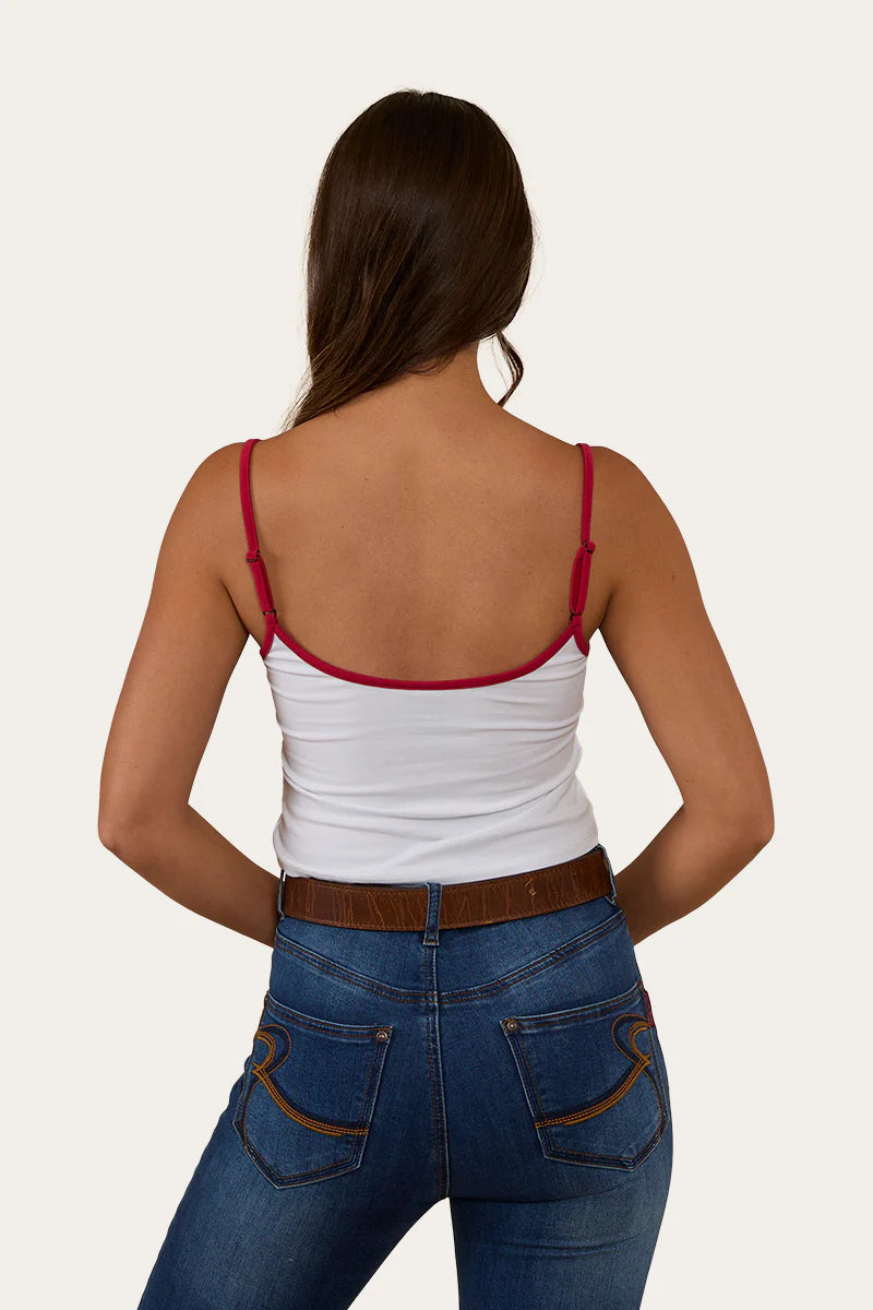 Ringers Western Women's Ride Fast Ride Far Tank - White