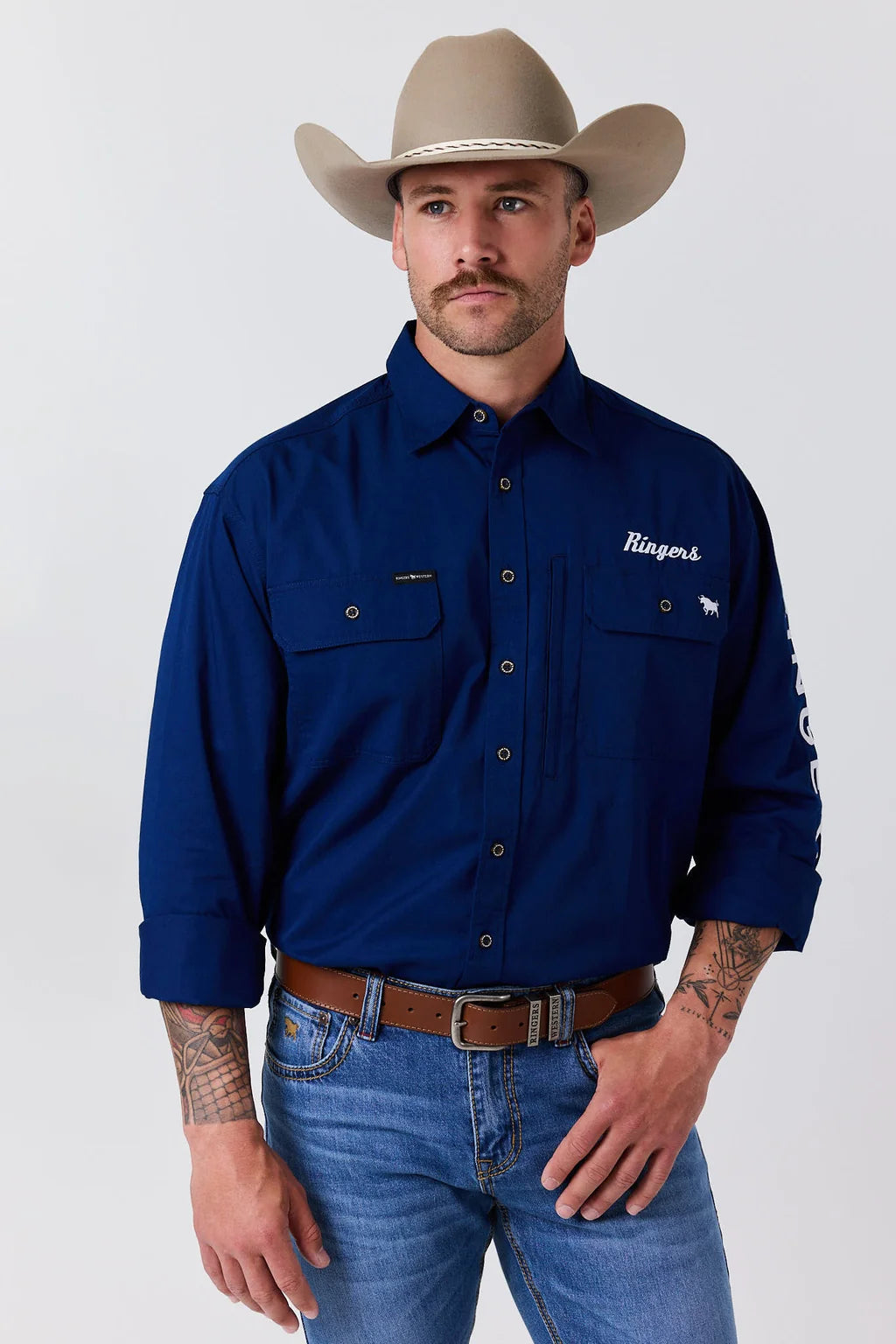 Ringers Western Mens Ridgecrest Full Button Workshirt