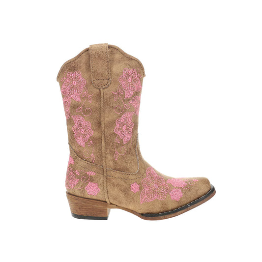 Roper Little Girls' Riley Flowers Boot