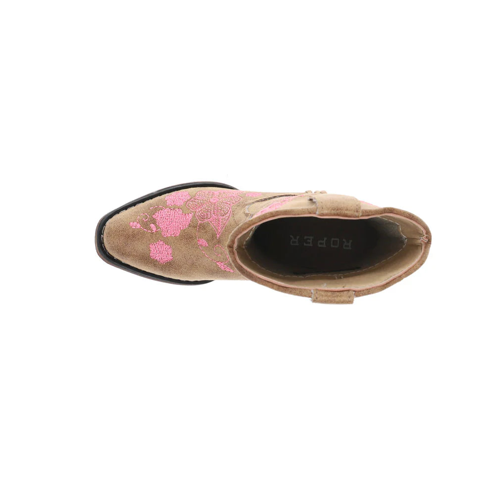 Roper Little Girls' Riley Flowers Boot