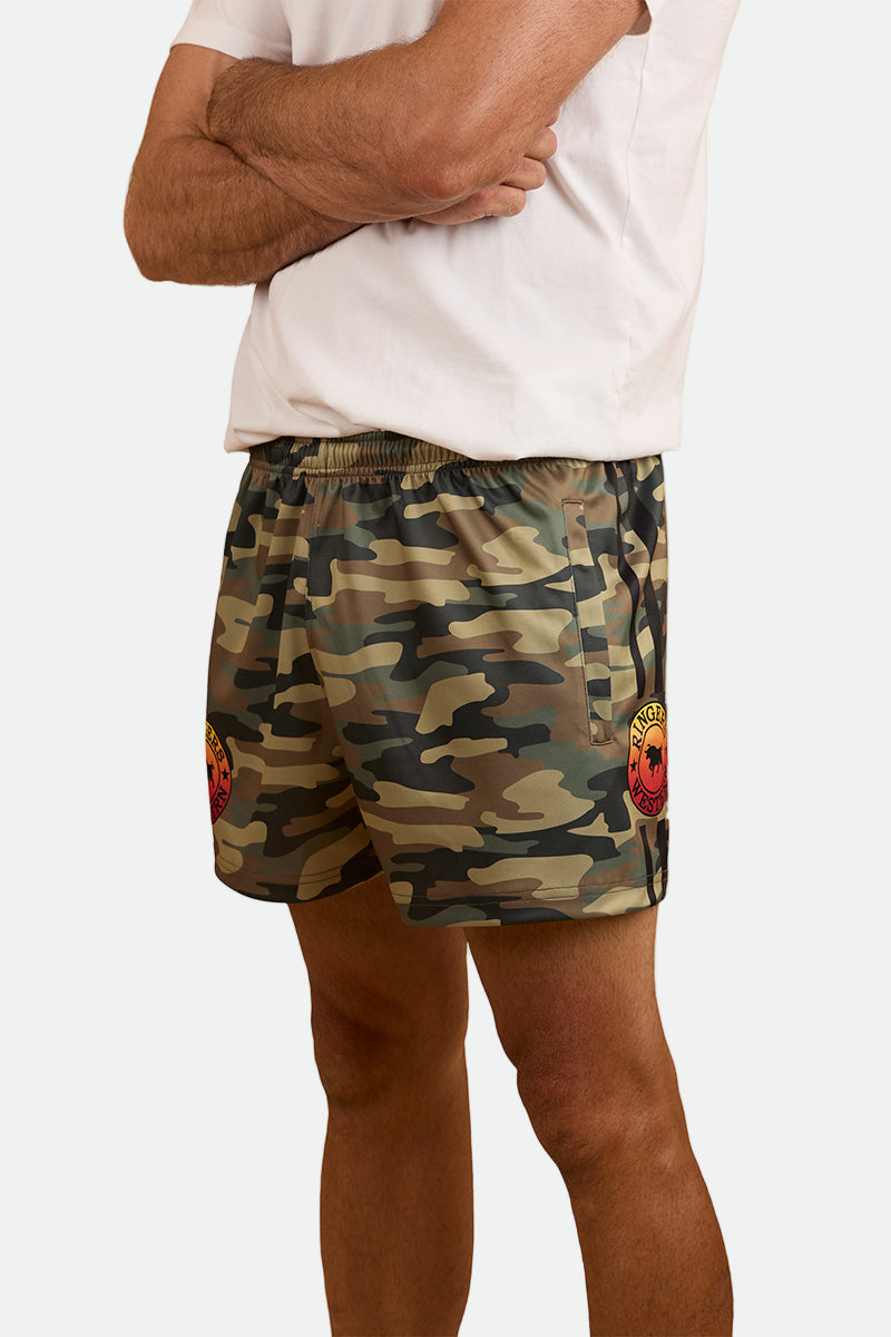 Ringers Western Footy Shorts - Camo