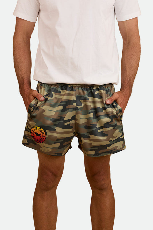 Ringers Western Footy Shorts - Camo