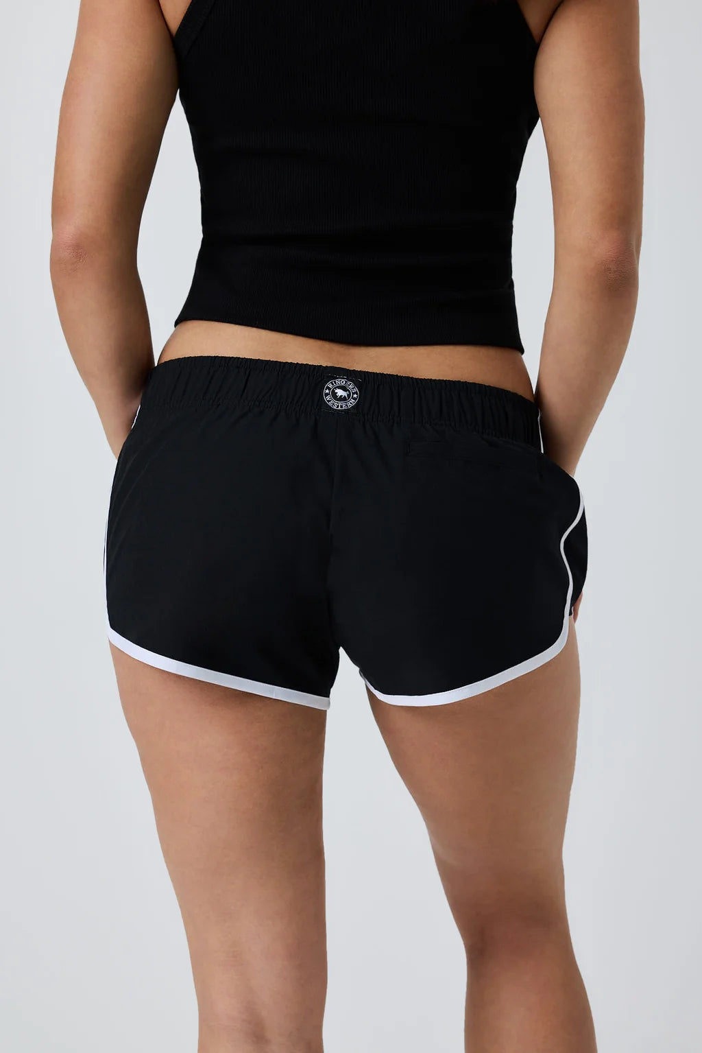 Ringers Western Womens 3 Inch Board Short - Black