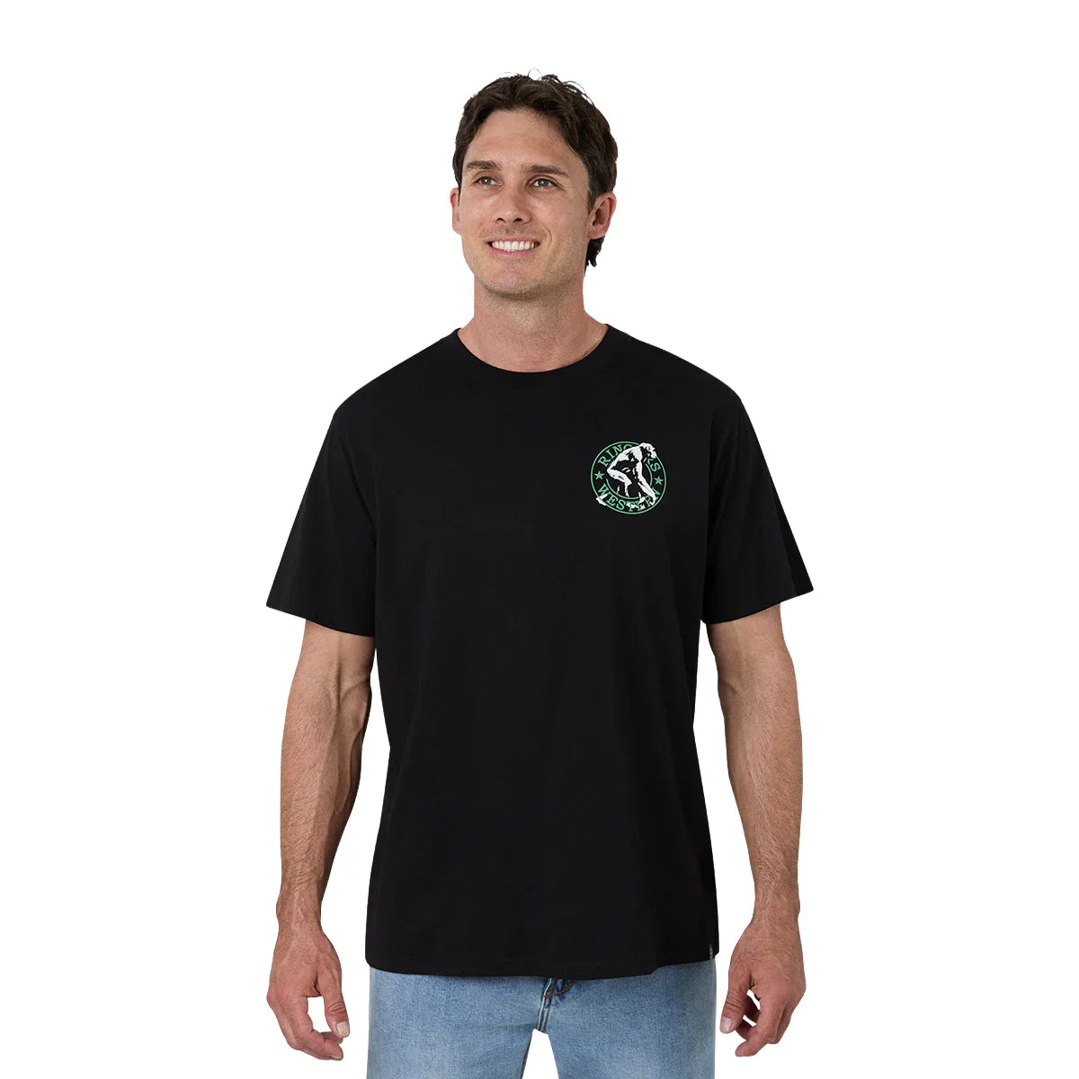Ringers Western Mens Evolution of the Cowboy Loose Tee - Black