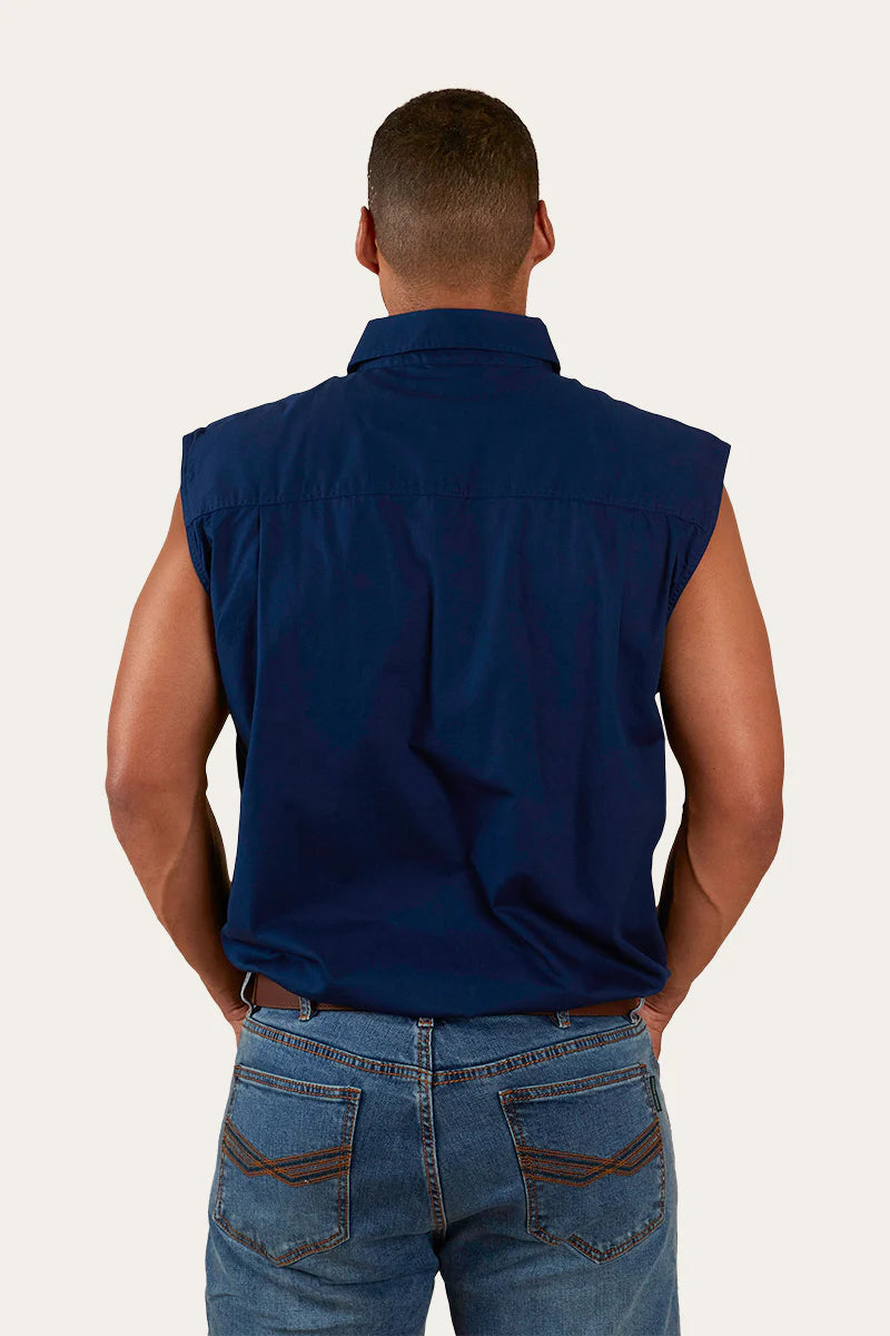 Ringers Western Men's Rob Roy Mens Sleeveless Full Button Work Shirt