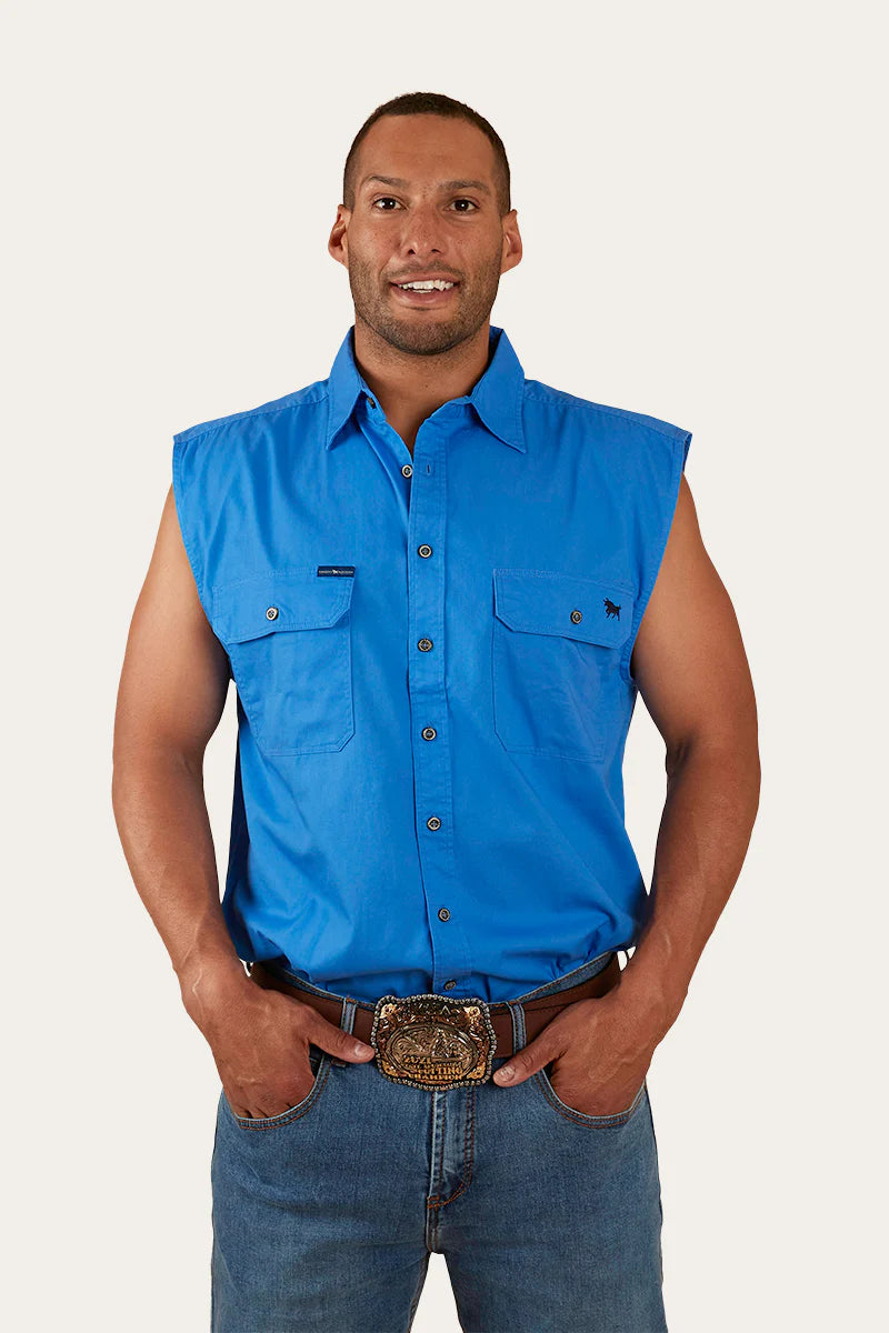 Ringers Western Men's Rob Roy Mens Sleeveless Full Button Work Shirt