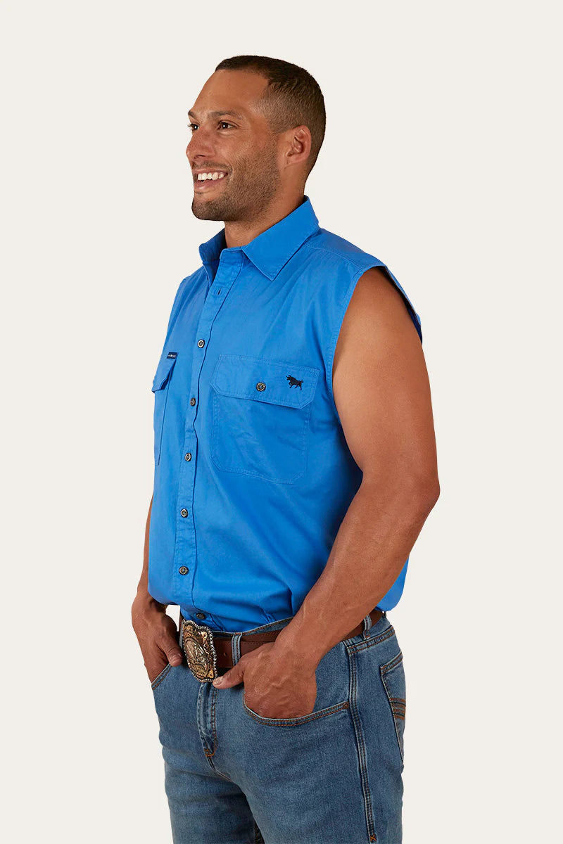 Ringers Western Men's Rob Roy Mens Sleeveless Full Button Work Shirt