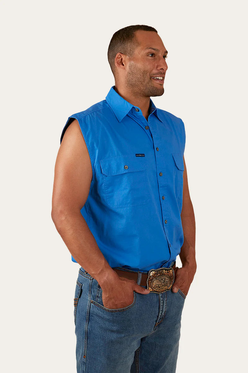 Ringers Western Men's Rob Roy Mens Sleeveless Full Button Work Shirt