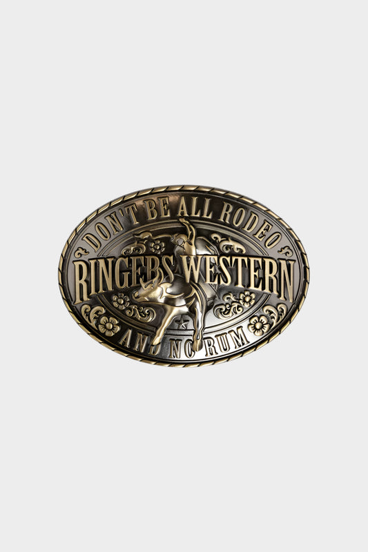 Ringers Western Talon Belt Buckle - Antique Brass