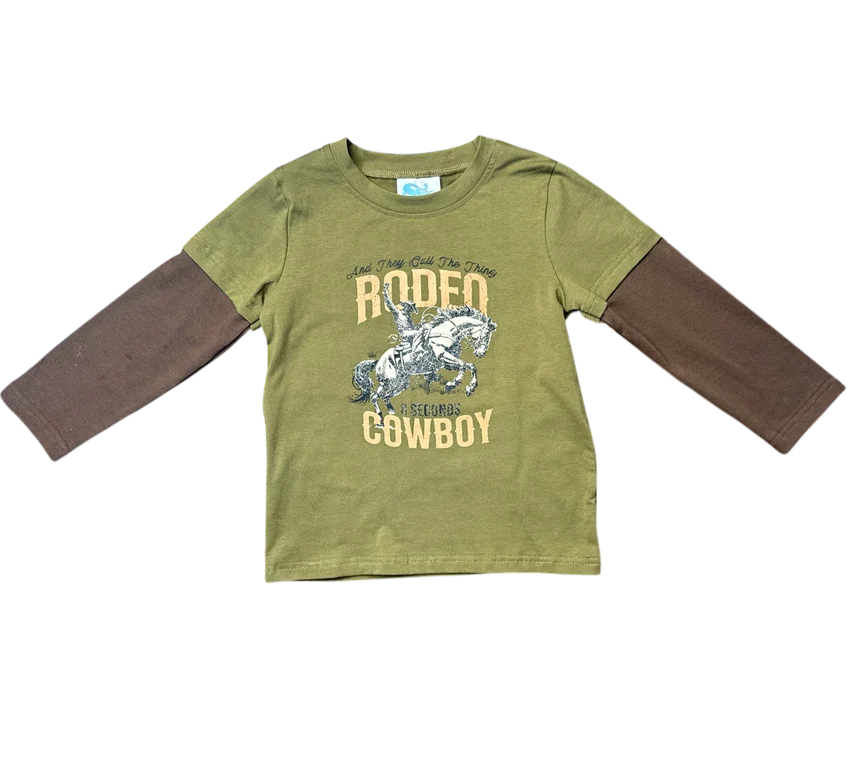 Shea Baby Rodeo Cowboy LS Graphic Tee