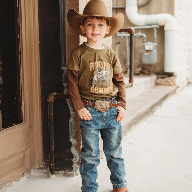 Shea Baby Rodeo Cowboy LS Graphic Tee