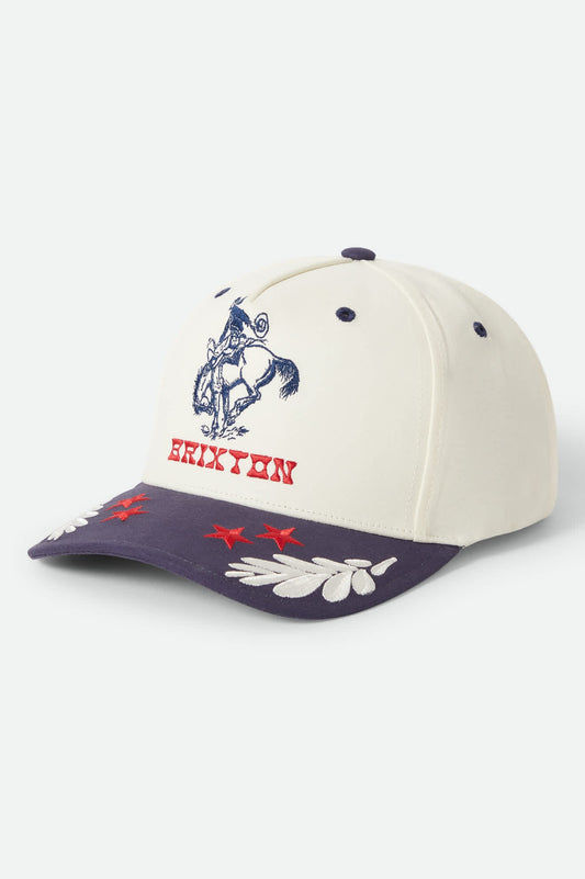 Brixton Women's Rodeo NetPlus® Snapback - Off White/Navy