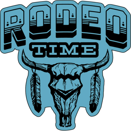 Dale Brisby's Rodeo Time Skull Decal