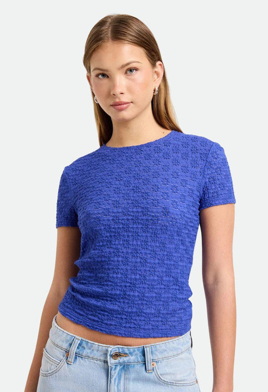 Rolla’s Women’s Daisy Lace Tee – Ultramarine