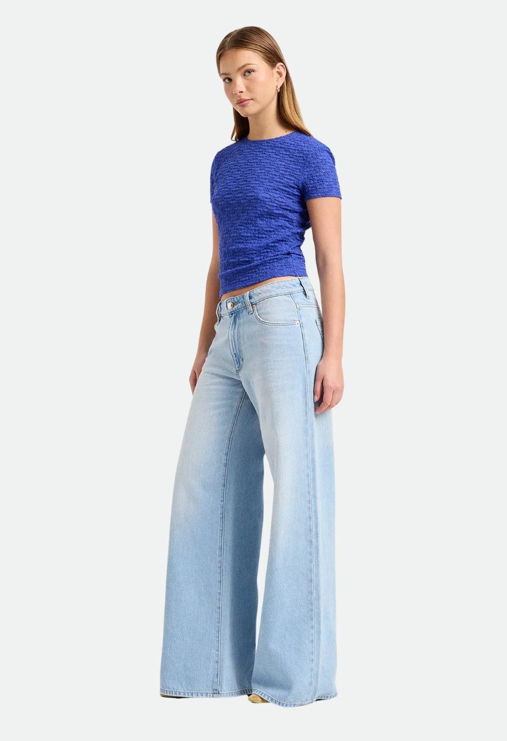 Rolla’s Women’s Daisy Lace Tee – Ultramarine