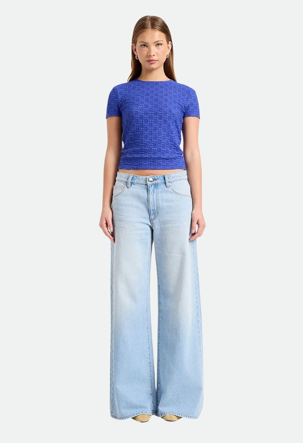 Rolla’s Women’s Daisy Lace Tee – Ultramarine
