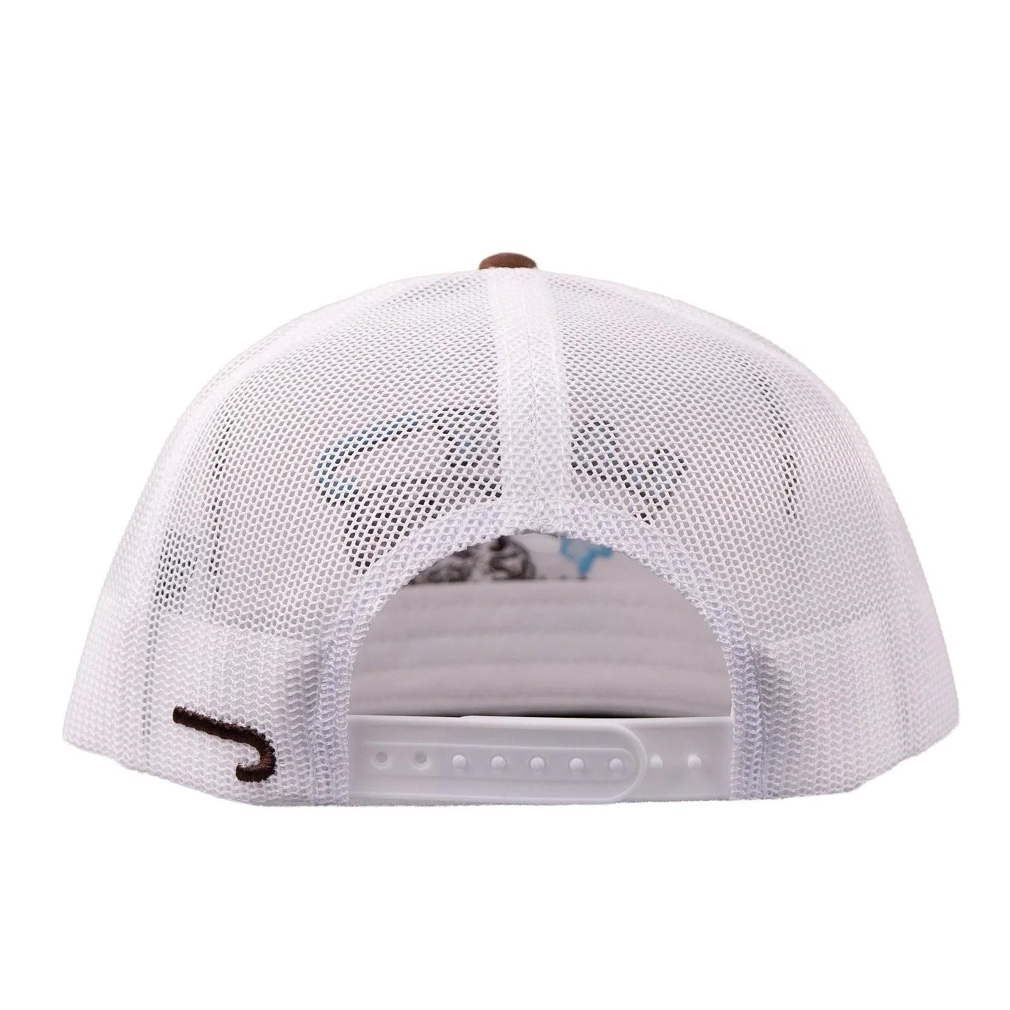 Lazy J Ranch White & Brown Desert Frost Classic Rope Trucker Hat