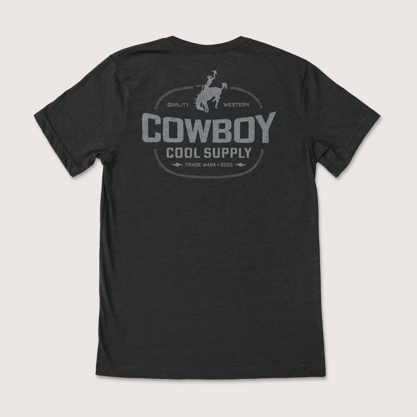 Cowboy Cool Rough Stock T-Shirt - Black