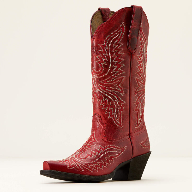 Round Up Collins D Toe Western Boot - Grenadine
